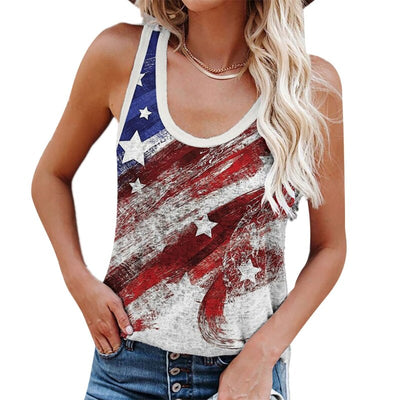 Debardeur Drapeau USA Femme