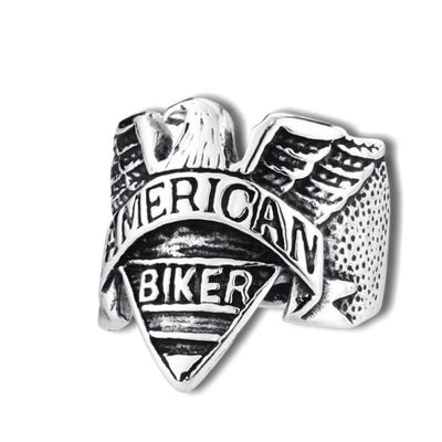 Vintage Amerykański Pierścień Motocyklowy