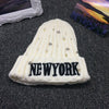 Damska Czapka Typu Beanie W Stylu Vintage New York