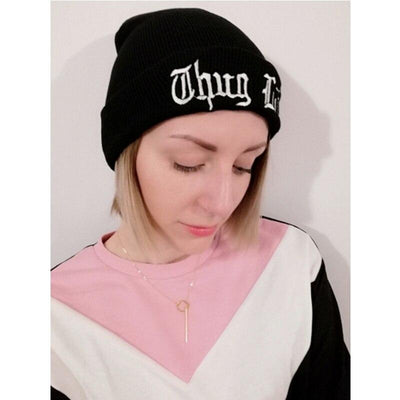 Czapka Beanie Thug Life Tupac W Stylu Vintage