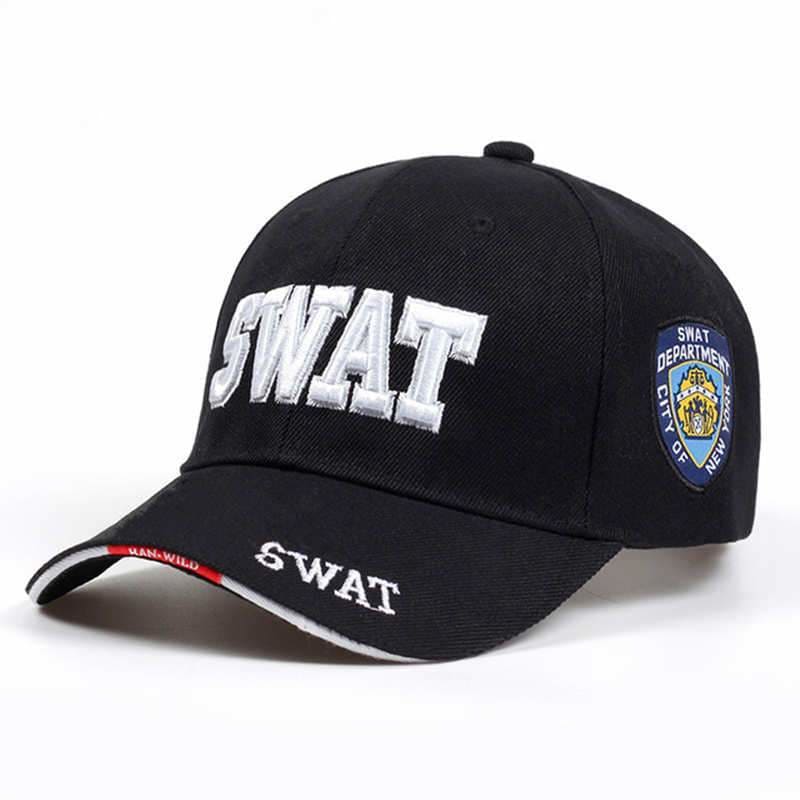 Czarna Czapka Vintage Swat