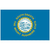 Vintage Flaga Stanu Dakota Południowa