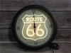 Zegar Vintage Neon Route 66