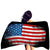 Ręcznik Plażowy W Stylu Vintage Z Amerykańską Flagą