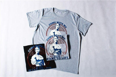 T-Shirt Vintage Z Arnoldem Schwarzeneggerem Chodź Ze Mną