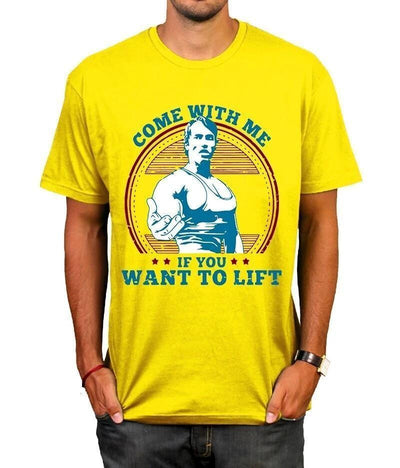 T-Shirt Vintage Z Arnoldem Schwarzeneggerem Chodź Ze Mną