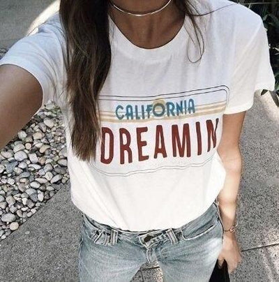 T-Shirt California Dreamin W Stylu Vintage