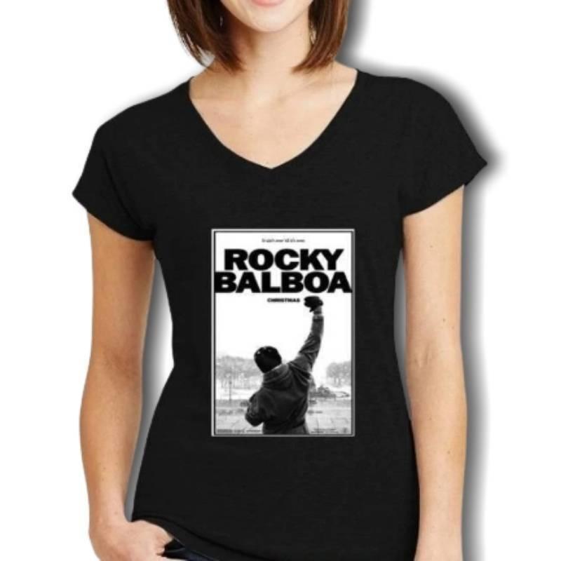 Damski T-Shirt Rocky Balboa W Stylu Vintage
