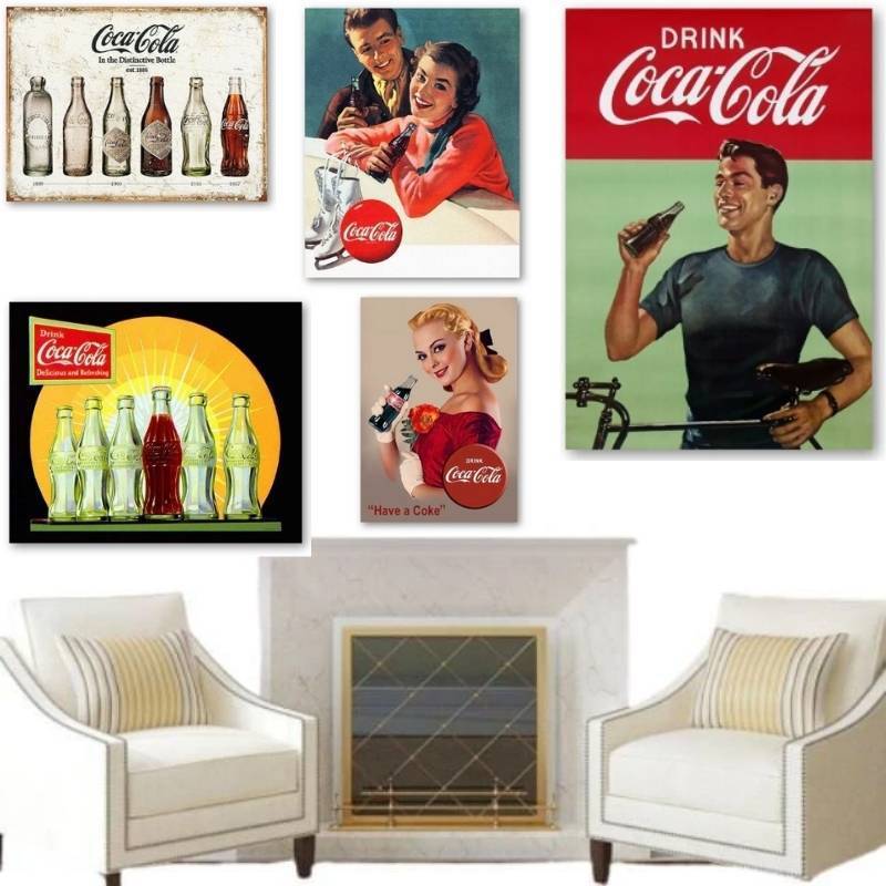 Vintage Malowanie Coca Coli