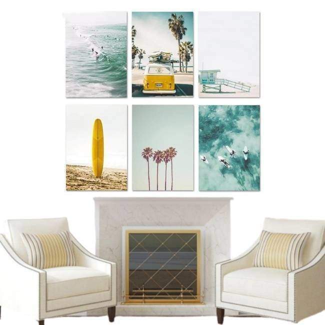 California Deco Vintage Malarstwo