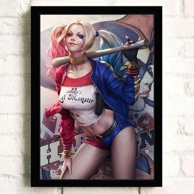 Malarstwo Vintage Harley Quinn