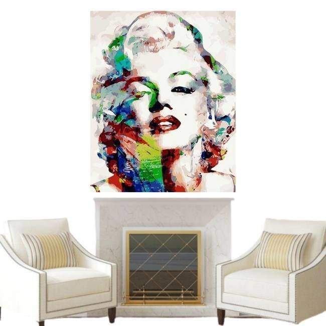 Vintage Malarstwo Marilyn Monroe