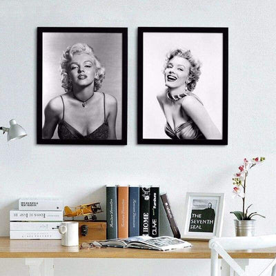 Vintage Marilyn Monroe Czarno-Biały Obraz