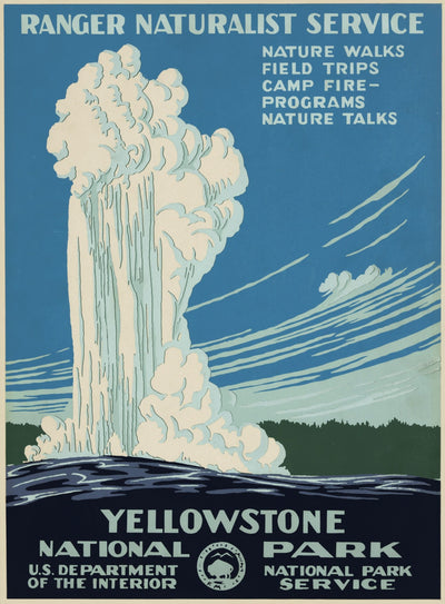 Vintage Malarstwo Yellowstone