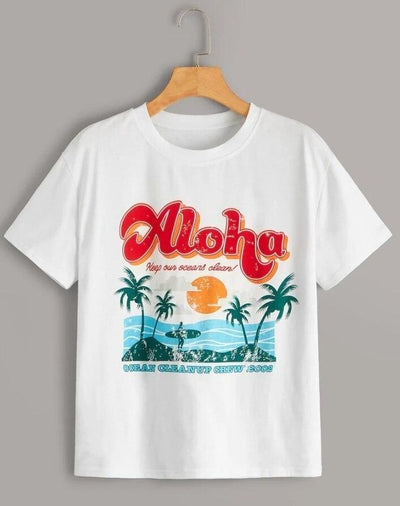 Damska Koszulka Vintage Aloha