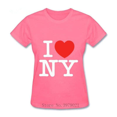 Damski T-Shirt Vintage I Love New York