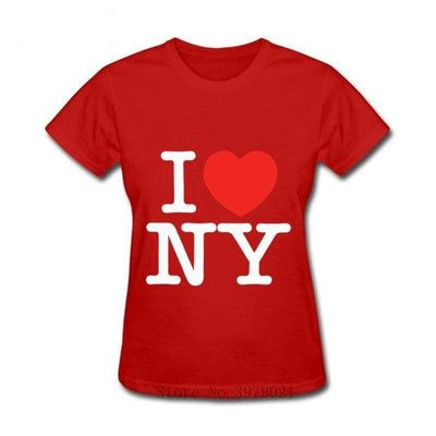 Damski T-Shirt Vintage I Love New York